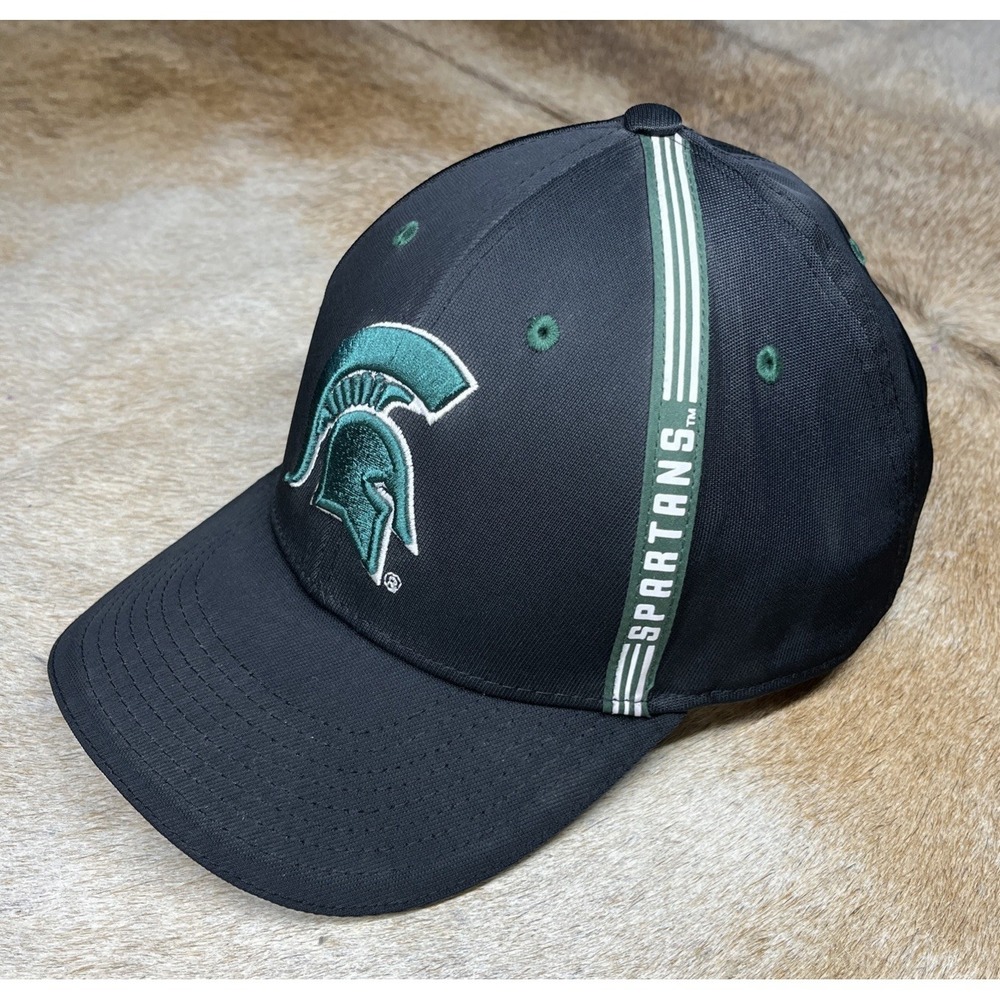 Michigan State Spartans NCAA Signatures Black Green Sports Adjustable Strap